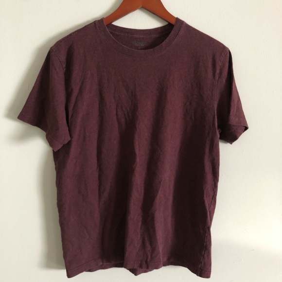 Express Other - Express L stretch crew neck t-shirt heather maroon